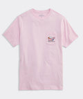 Camiseta Vineyard Vines de manga corta con bolsillo estampado de ballena para las vacaciones de primavera