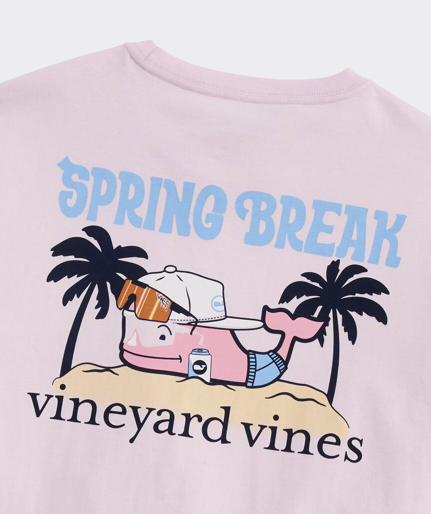 Camiseta Vineyard Vines de manga corta con bolsillo estampado de ballena para las vacaciones de primavera