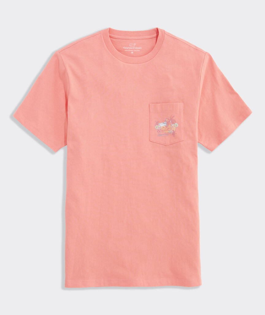 Camiseta de manga corta Vineyard Vines con bolsillo On the Rocks