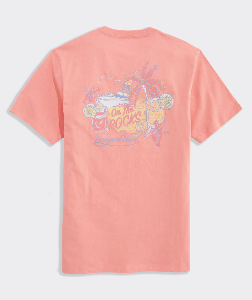Camiseta de manga corta Vineyard Vines con bolsillo On the Rocks