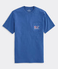 Camiseta Vineyard Vines manga corta con bolsillo Sportfisher Palm Whale