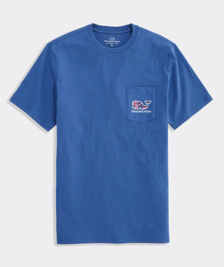 Camiseta Vineyard Vines manga corta con bolsillo Sportfisher Palm Whale
