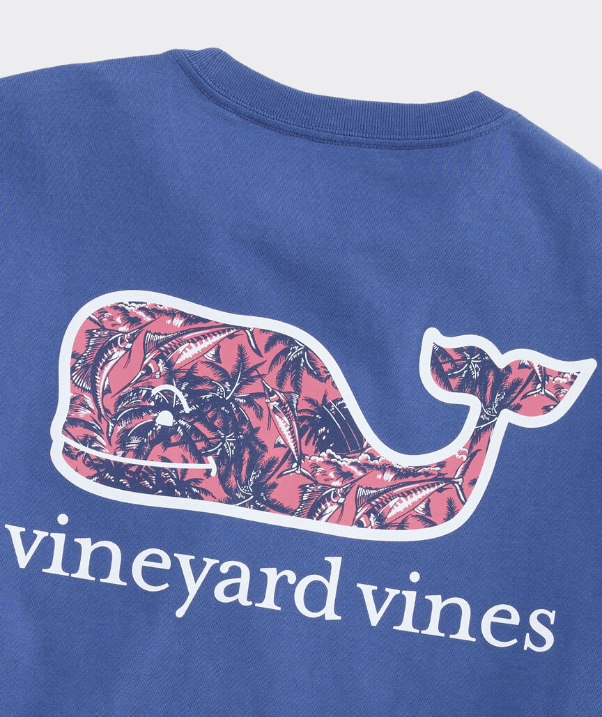 Camiseta Vineyard Vines manga corta con bolsillo Sportfisher Palm Whale