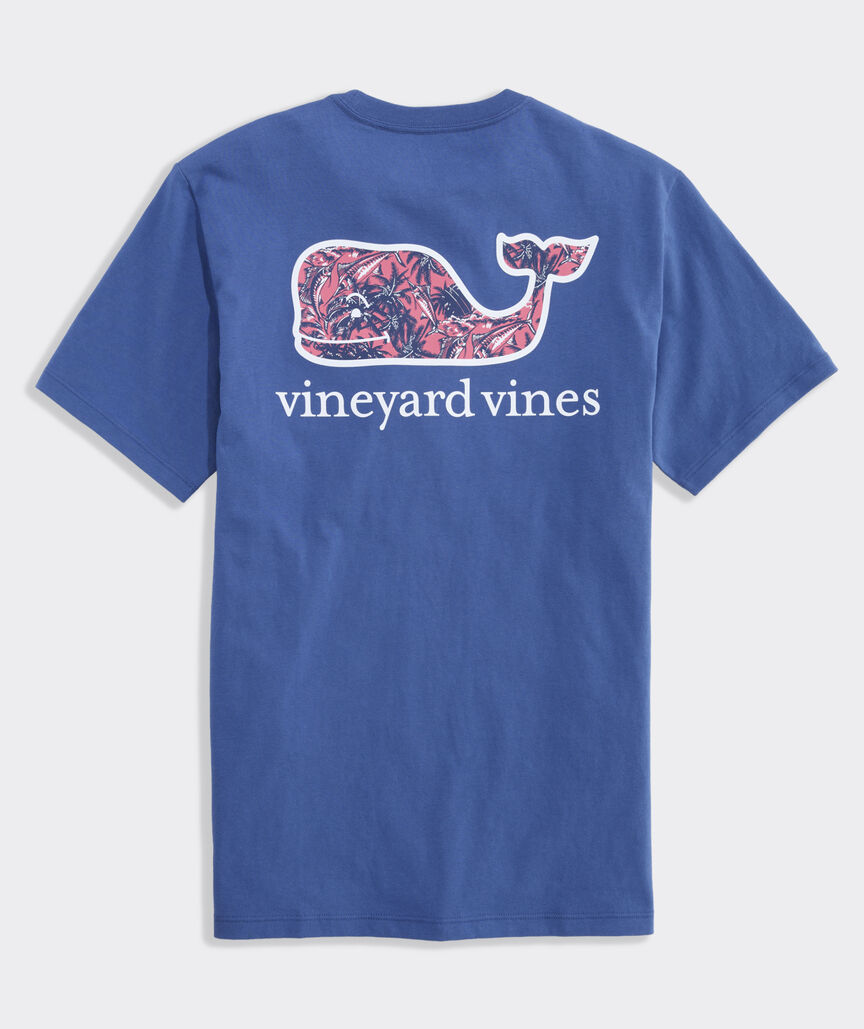 Camiseta Vineyard Vines manga corta con bolsillo Sportfisher Palm Whale