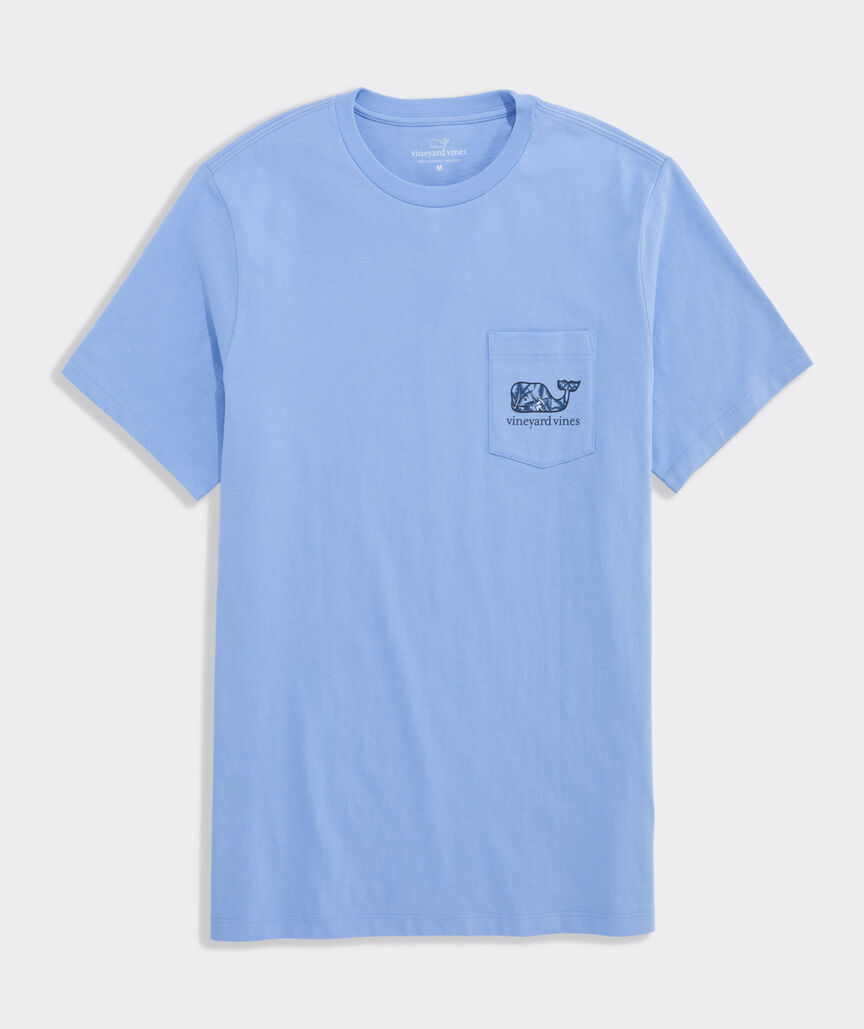 Camiseta Vineyard Vines manga corta con bolsillo Sportfisher Palm Whale