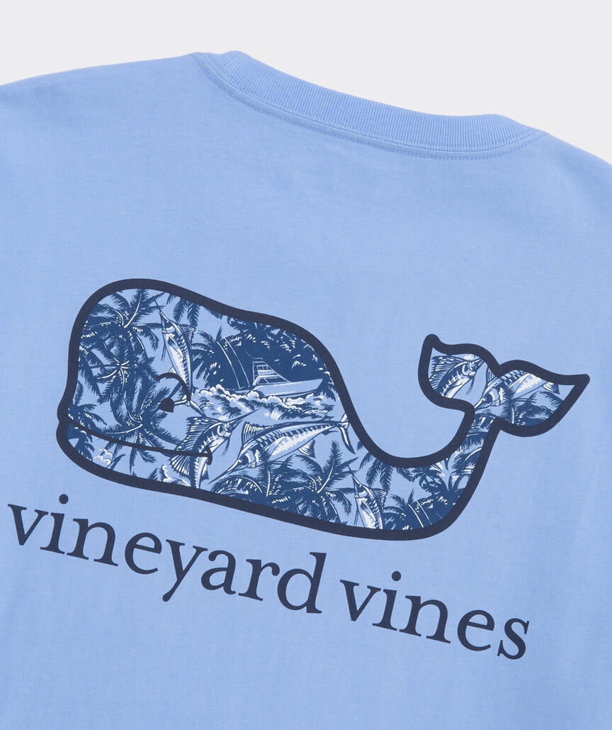 Camiseta Vineyard Vines manga corta con bolsillo Sportfisher Palm Whale