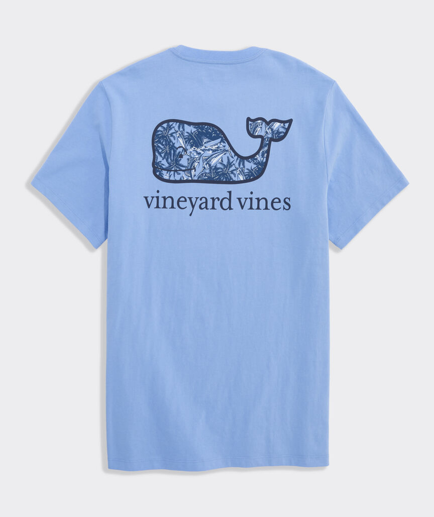 Camiseta Vineyard Vines manga corta con bolsillo Sportfisher Palm Whale