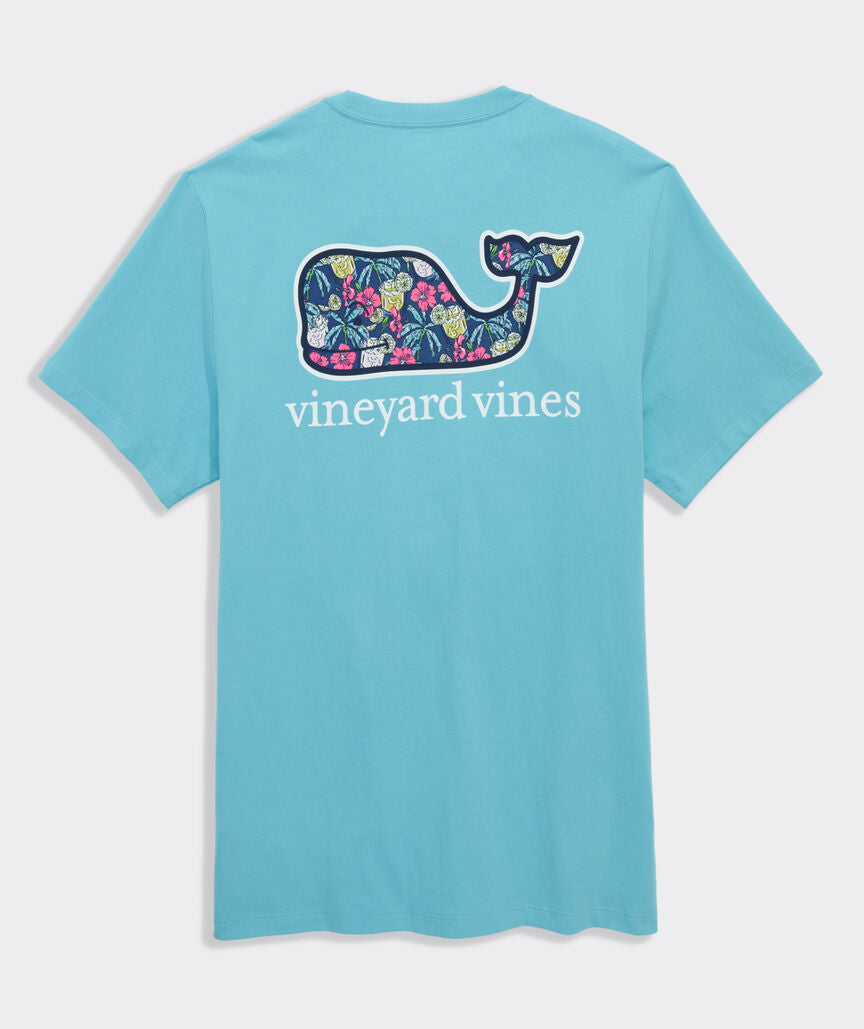 Camiseta de manga corta con bolsillo estampado de ballena de Florita Palms Vineyard Vines