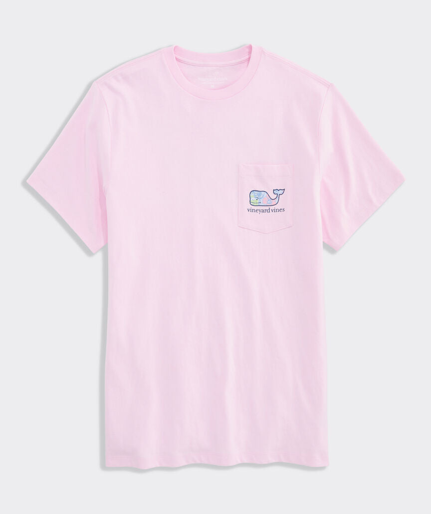 Camiseta de manga corta con bolsillo estampado de ballena de Florita Palms Vineyard Vines